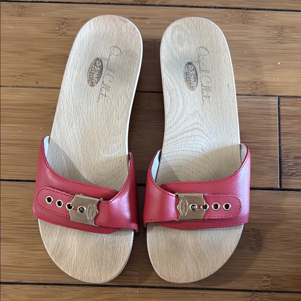 Dr. Scholl's Red Slide Sandals